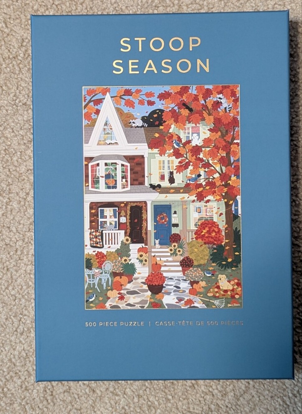 Hobbry "Stoop Season" 500-Piece Jigsaw Puzzle (Brand New / Sealed)